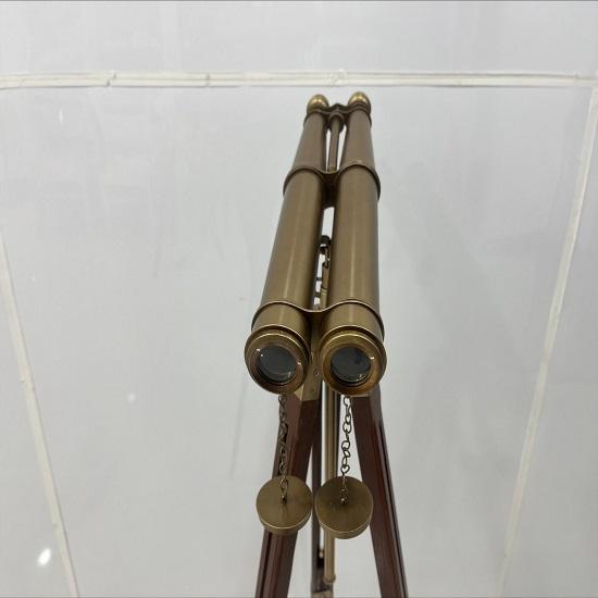 Antique Brass Binocular With Tripod Stand Beautiful Gift Handmade Perfect Marine Items