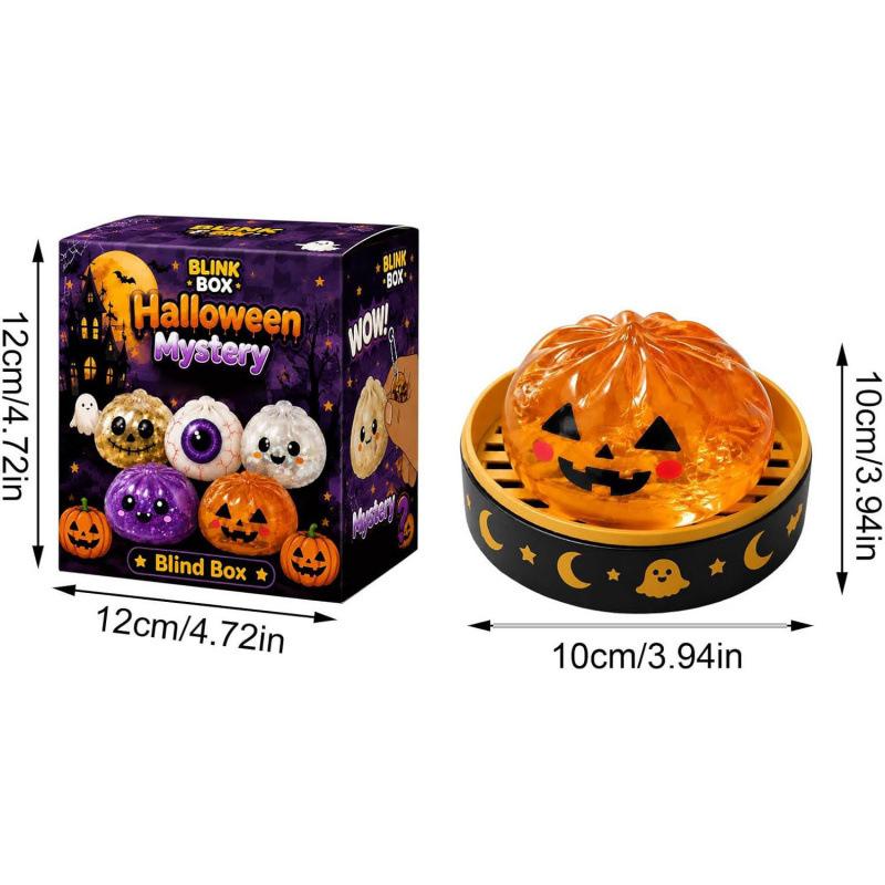 Ghost Bun Squishy Toy Maltose Stress Relief Halloween Gift Creative Decompression Toy Birthday Gift Set