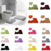 Toilettenmatte, Saugfähig Und Rutschfest, Dreiteiliges Set, Badezimmerteppich, Wollteppich.