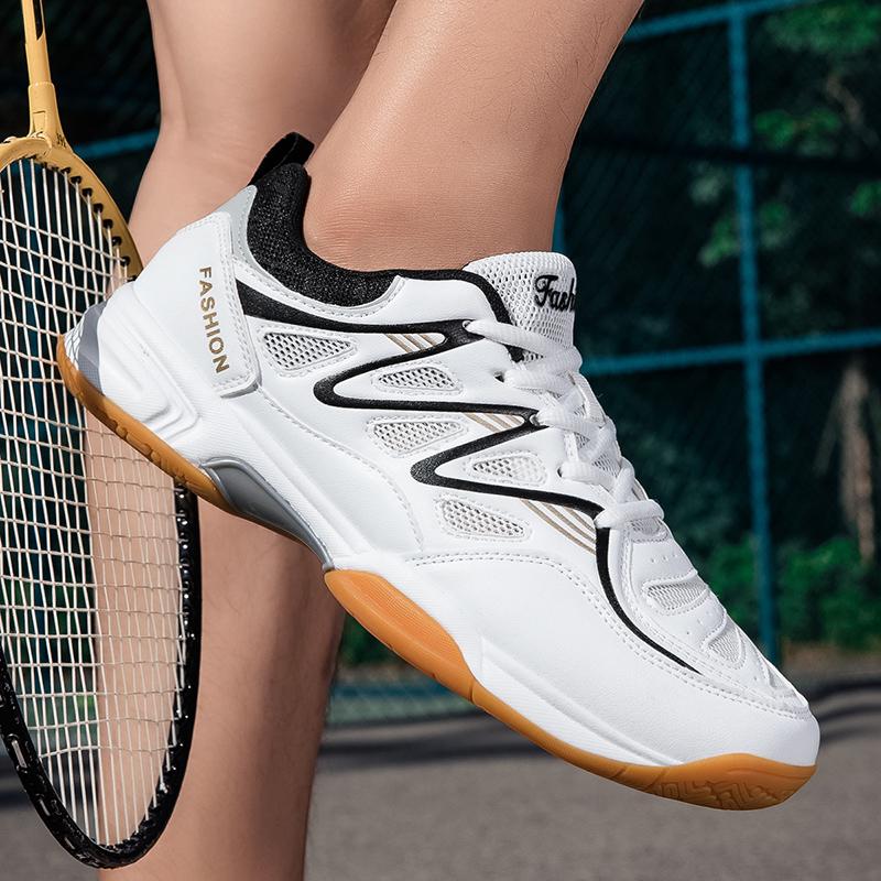 New Sports Shoes For Men And Women, Low-Cut Lace-Up Thick-Soled Shock-Proof Table Tennis Shoes, Badminton Shoes