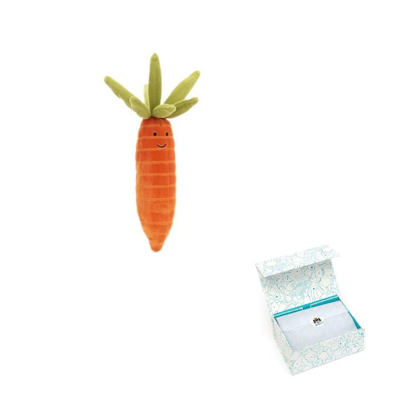 Jellycat Food Series Lively Vegetable Carrot Companion Doll Plush Doll 17cm Tall