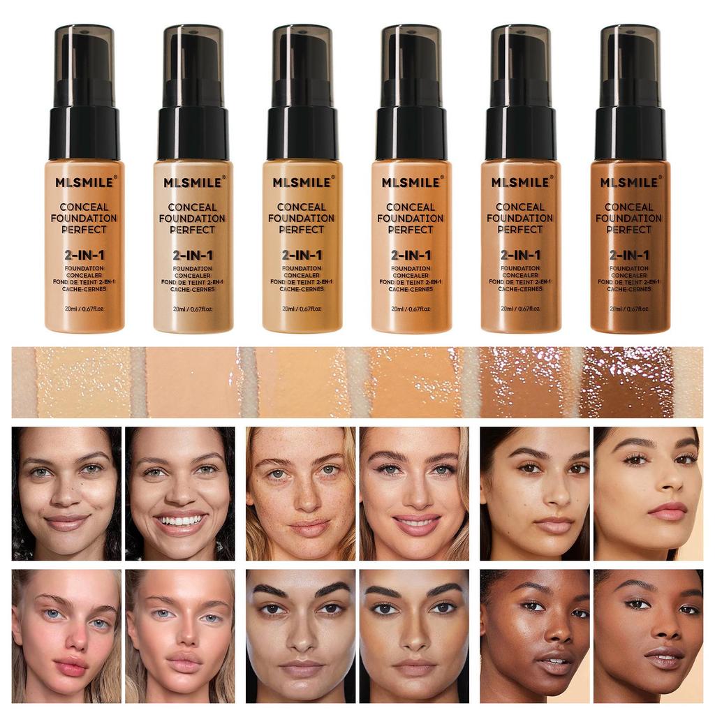 Long-lasting Waterproof Foundation: Moisturizing Concealer for Acne Marks & Dark Circles
