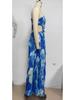 Elegant One-Shoulder Pleated Evening Dress with Waist Cutout - Spring/Summer Style