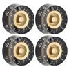 4 Stück Zylinderknöpfe E-Gitarren Lautstärkeregler Potentiometer für LP Gerader Zylindertyp
