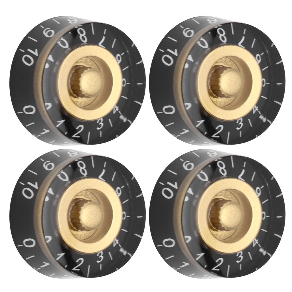 4 Stück Zylinderknöpfe E-Gitarren Lautstärkeregler Potentiometer für LP Gerader Zylindertyp