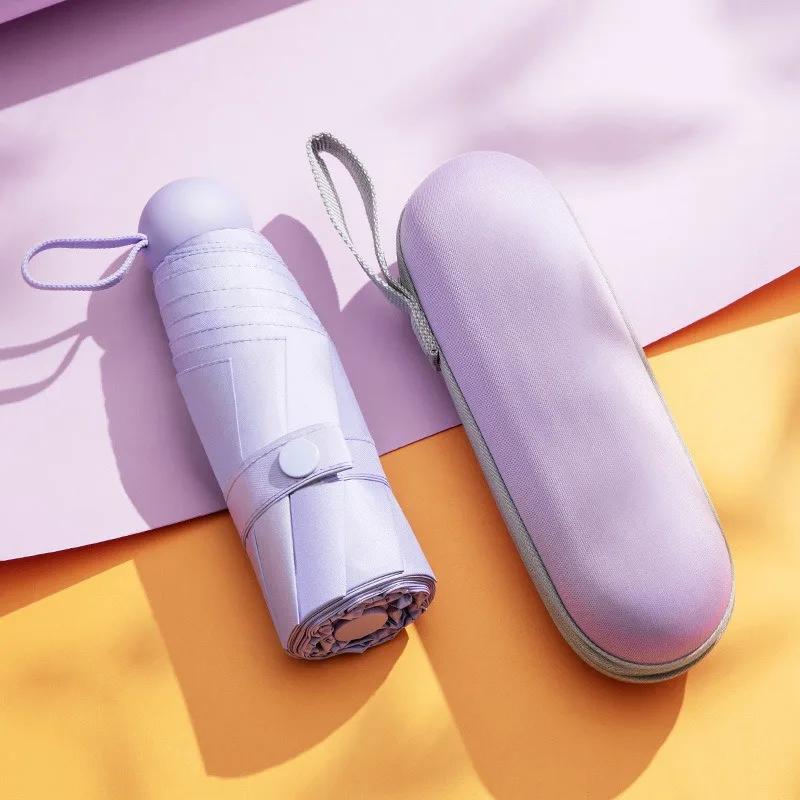 Sun Umbrella Anti-UV Mini Capsule Umbrella Small Umbrella Pocket Sun Protection and Ultraviolet Protection Parasol