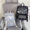 Schoolbag Korean version of college style transparent schoolbag female class commute middle and high school students backpack pain bag versatile