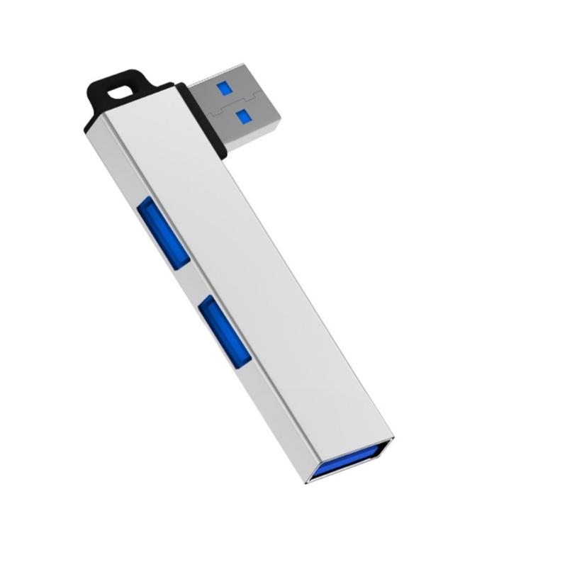 Aluminum Alloy USB3.0 Hubs Expander with 3USB Port for Window, Linux, and Androids Devices Stable Data Transfer