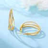 Orstarry S925 Silver Earrings Fashion Curve Weaving Earrings For Women Party Birthday Gift Silver Jewelry