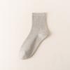 Men's Mid-calf Socks, Spring and Autumn Sports Anti-odor Long Calf Socks, Four Seasons Thin Double-needle Classic Long Socks