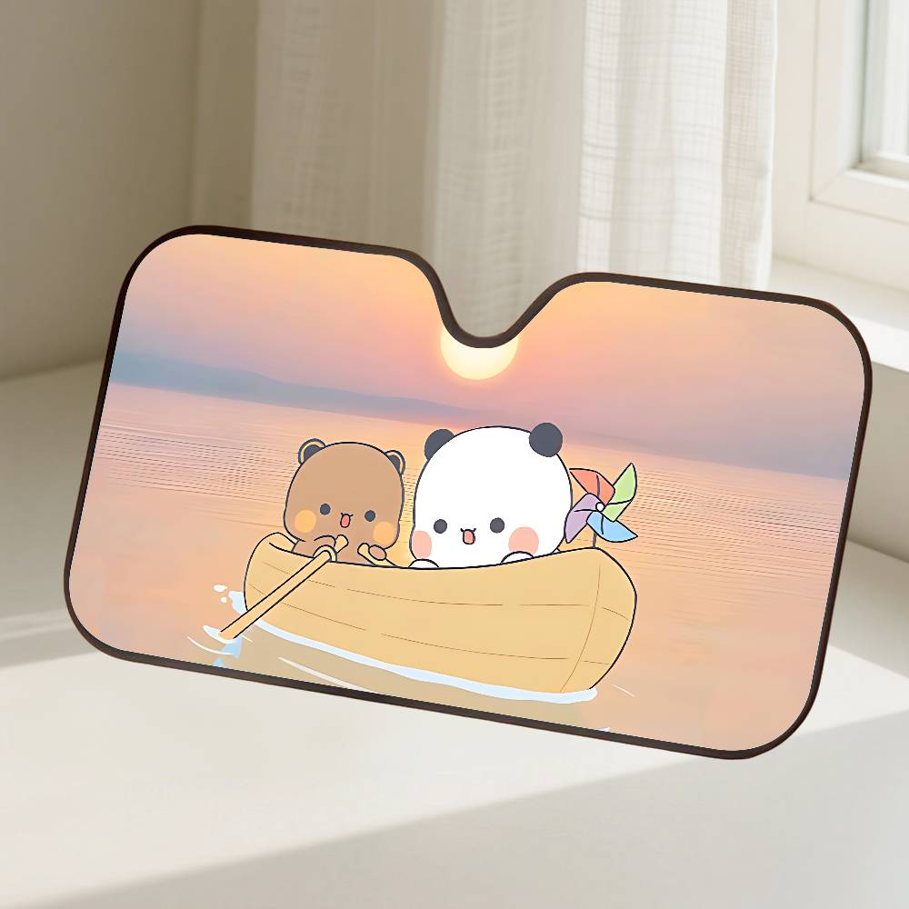 Bubu Dudu Car SunShade Windscreen Front Window Visor 70x130cm Sun Visor Solar Protect Plaid Gift Novelty Car