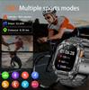 Military outdoor Smart Watch Fitness Clock Men 2.01 inch AMOLED Screen 1400mAh Battery Flashlight HD Call Waterproof Smartwatch