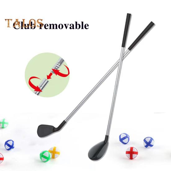 Golfspiel-Spielset für Kinder, lustige Gartenspiele, Hinterhofspiele, Väter und Golfer, inklusive 20 Golfbällen, Putting Mat und Tasche, lässige Golfspiele für Zuhause für