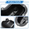 UXCELL 1 Pc No.111107S010 Engine Oil Pan for Nissan Pathfinder 2008-2012 Steel Black