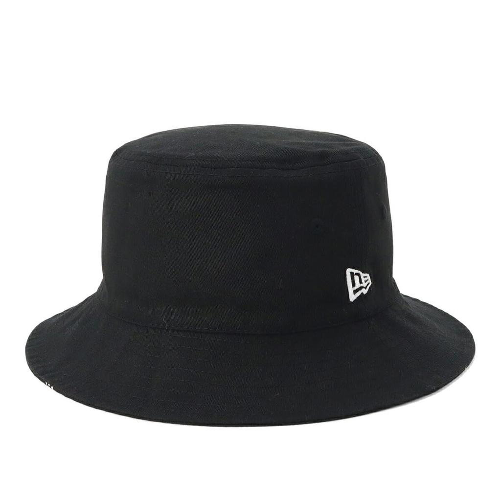 New Era BUCKET01 RV FLAG MONOGRAM BLK Reversible Bucket Sizes NER36C4151 Hat, Black, M/L, 14388505,