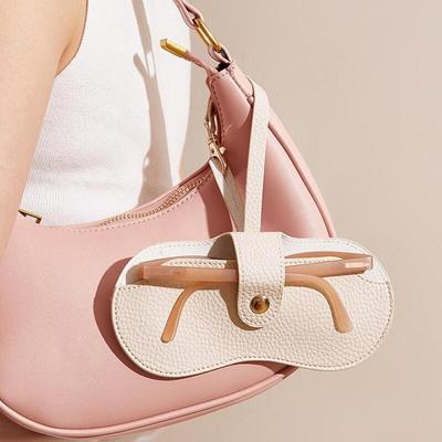 Portable Glasses Case Bag Keyring Glasses Hanger Pouch