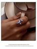 Avle Exquisite Fantasy Fishtail Ring: S925 Sterling Silver, Platinum-Plated, Adjustable Women's Jewelry
