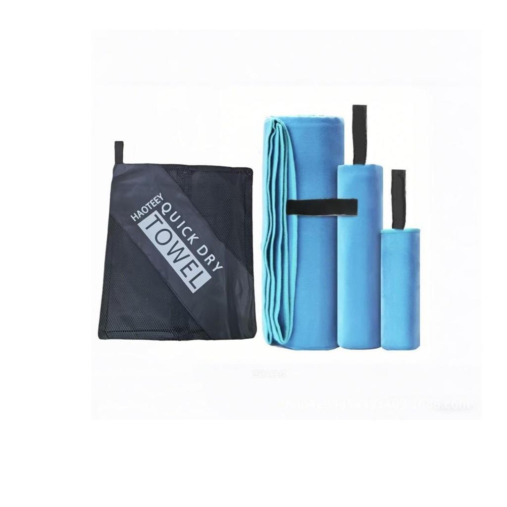 Quick-Dry Sports Towel Set: Double-Sided, Plush, Sweat-Wicking, Absorbent Microfiber Towels (3 Pieces)