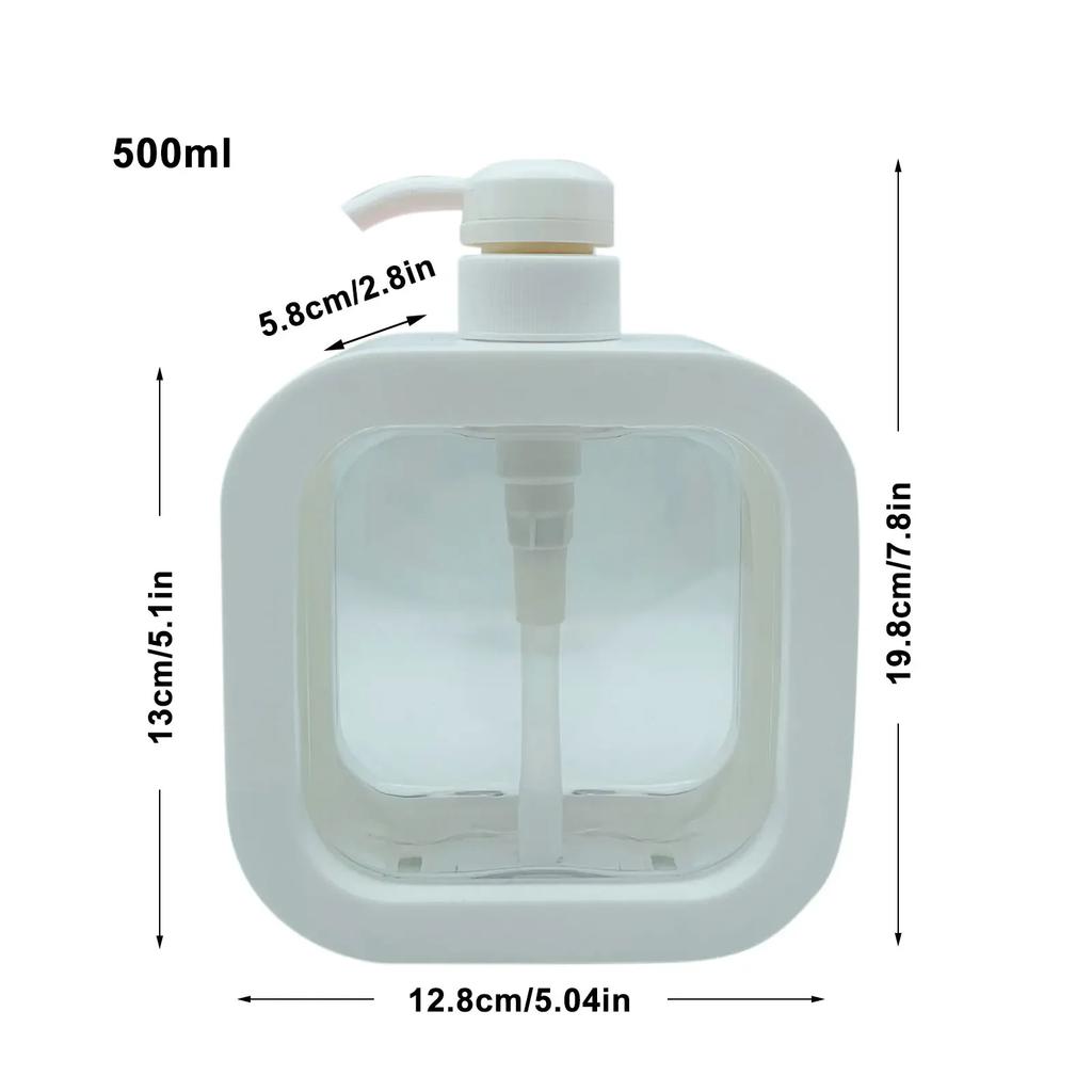 300/500ml Bathroom Soap Dispensers Refillable Lotion Shampoo Shower Gel Holder Portable Empty Bottle