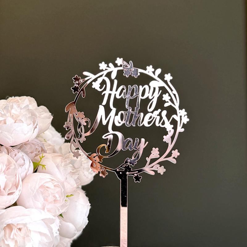 

1Pcs Happy Mother S Day Diy Cake Acrylic Letter Plugin Decoration Festival Party Supplies
