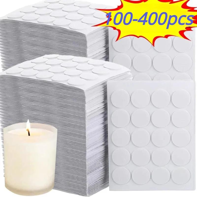 Tape Kit Stickers Silicone Molds for Candles Accessories Candle Making Supplies Double-sided Arts Wick 100 - 400pcs Foam Wicks