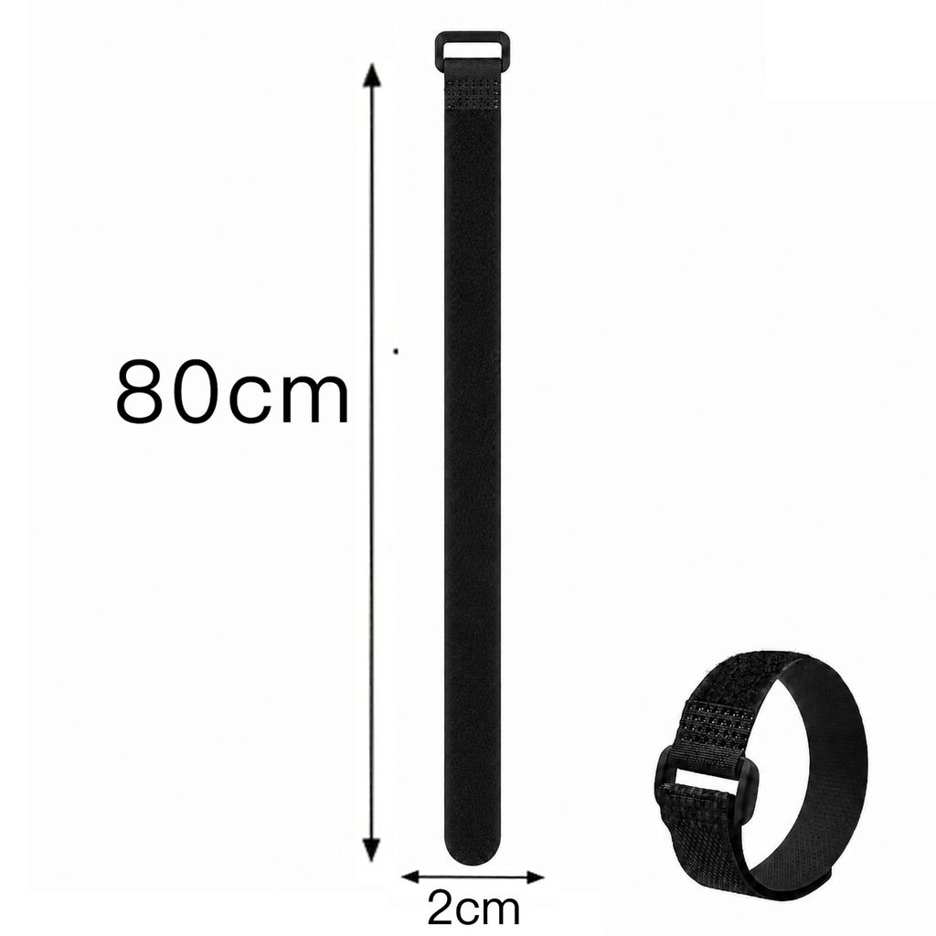 Velcros Straps Reusable Organizer Black Hook and Loop Nylon Fastener Cable Ties Adjustable Wire Wrapping Cable Cord Management