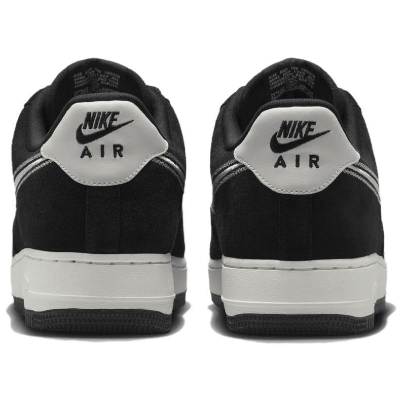 Nike Air Force 1 07 LV8 Vyšívané Swoosh - Černá Plachetnicová Unisex Tenisky HJ4465-001