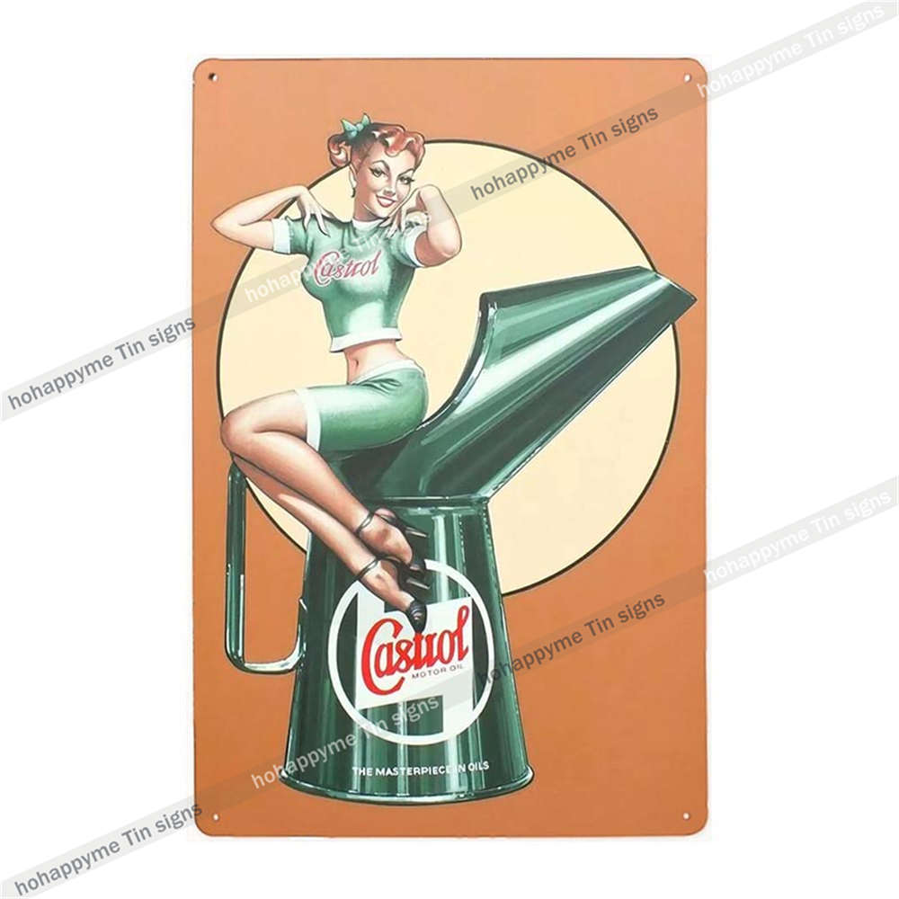 Oil Metal Sign Car Tyres Poster Decorative Garage Bar Club Cafe Man Cave Vintage Wall Art Tin Painting Plaque Home Decor 20x30cm