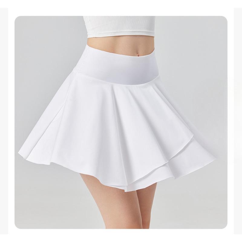 Women's Sports Golf Skirt Quick Dry Sports Skirt High Waist Pleated Short Half Skirt Yoga Clothing