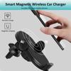 15W Magnetic Charging Holder for 15 14 13 12 Glass Panel Stand Auto Clamping Car Air Vent Phone Wireless Charging Stand
