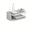 No-Drill Router & TV Box Shelf, 2-Tier Space-Saving Rack.Durable Resin/Foam, Easy Install.Perfect for Home Office & Living Room.