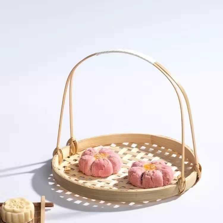 Wooden Multi-Compartment Tea Tray & Snack Plate