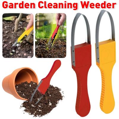 Unkrautstecher für die Gartenreinigung, multifunktionales manuelles Unkrautstecher-Werkzeug, kreative manuelle Ring-Unkrautschaufel zum Lösen von Rasen