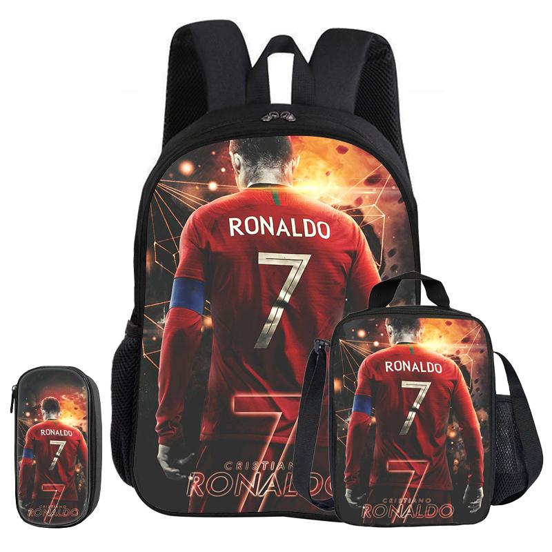 Ronaldo 3 gab. komplekts Skolas mugursoma