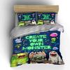 Colorful monsters and music. Bedding sets Duvet cover sets Duvet covers Pillowcases(1*Duvet Cover 2*Pillowcases without duvet insert)