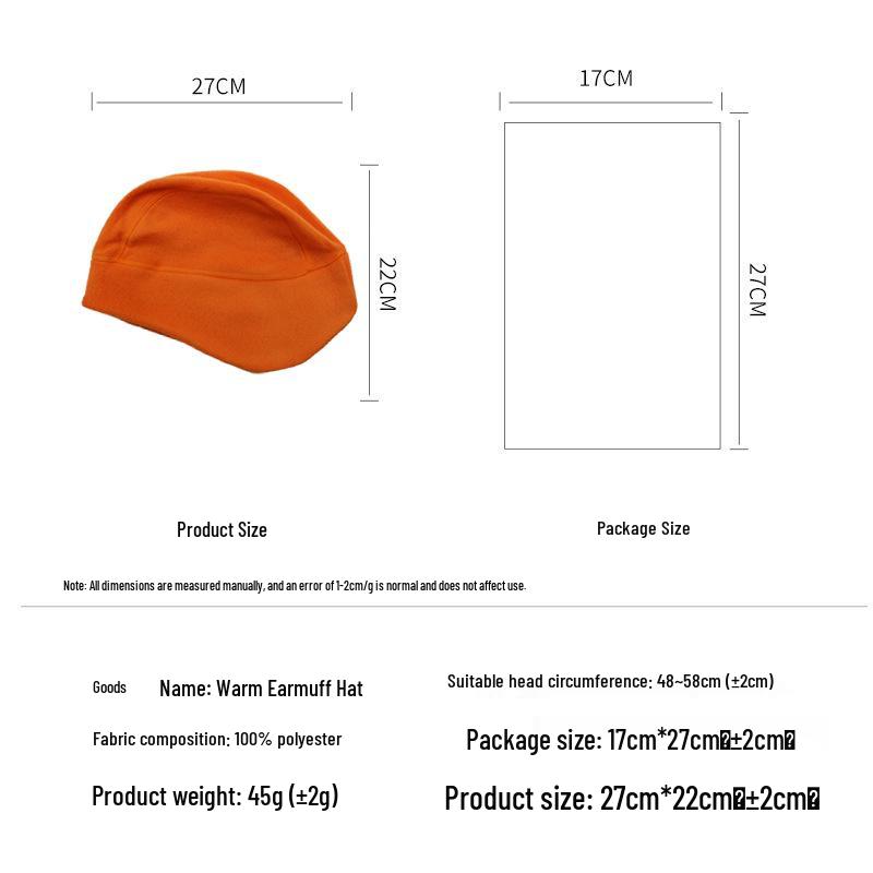 Warm Cycling Beanie: Fleece Ear-Protective Winter Hat for Skiing, Running & Windproof Biking