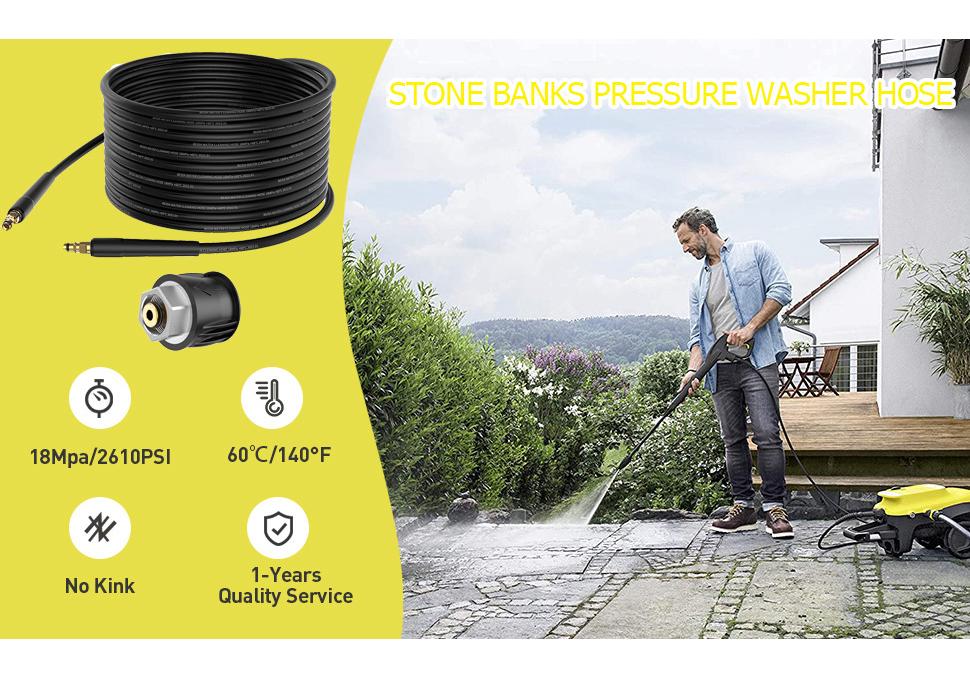 Vysotlaková hadice pro Karcher K2-K7 s výstupní spojkou ze slitiny hliníku