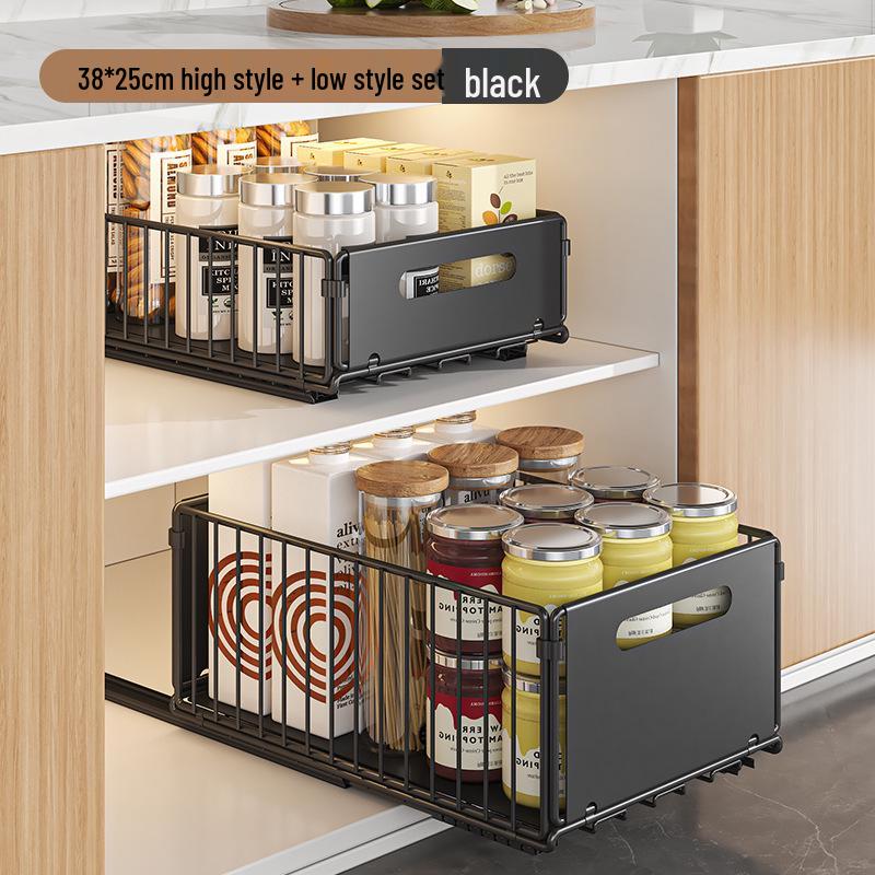 Cassetto Organizer Estraibile Sottolavello e Porta Spezie