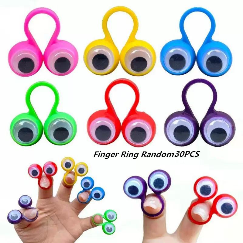 Komik Titreyen Göz Küresi Parmak Kuklası Plastik Yüzükler Çocuklar İçin Parti Hediyelikleri Şakalar Oyunlar hediyeler doğum günü dekorasyonu