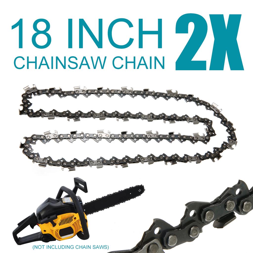PDTO 2Pcs 18 inch Chainsaw Saw Chain Blade Pitch .325 " 0.058 Gauge ...