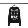 ERD Sad Rich Kid Lip Print Letter Oversized Hoodie Men Women