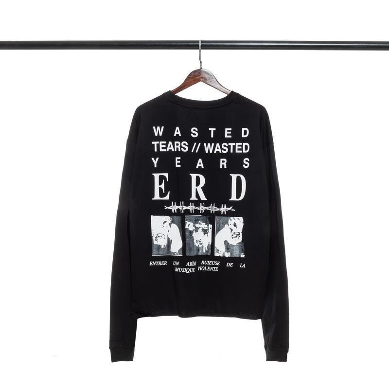 ERD Sad Rich Kid Lip Print Letter Oversized Hoodie Men Women