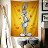 Bugs Bunny Wall Tapestry Aesthetic Wall Hanging Printed Fabric Blanket Decorative Tapestries for Bedroom Living Room Home Decor