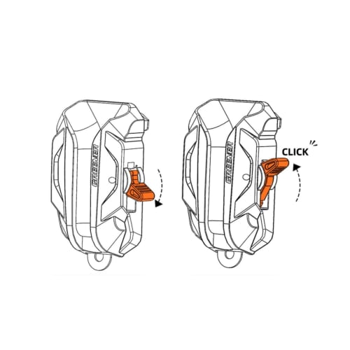 Locking, Detachable Tool Holder for Waist Tools and Hammers, Drop Prevention, Easy To Attach and Remove, Belt-Mounted Tool Holder