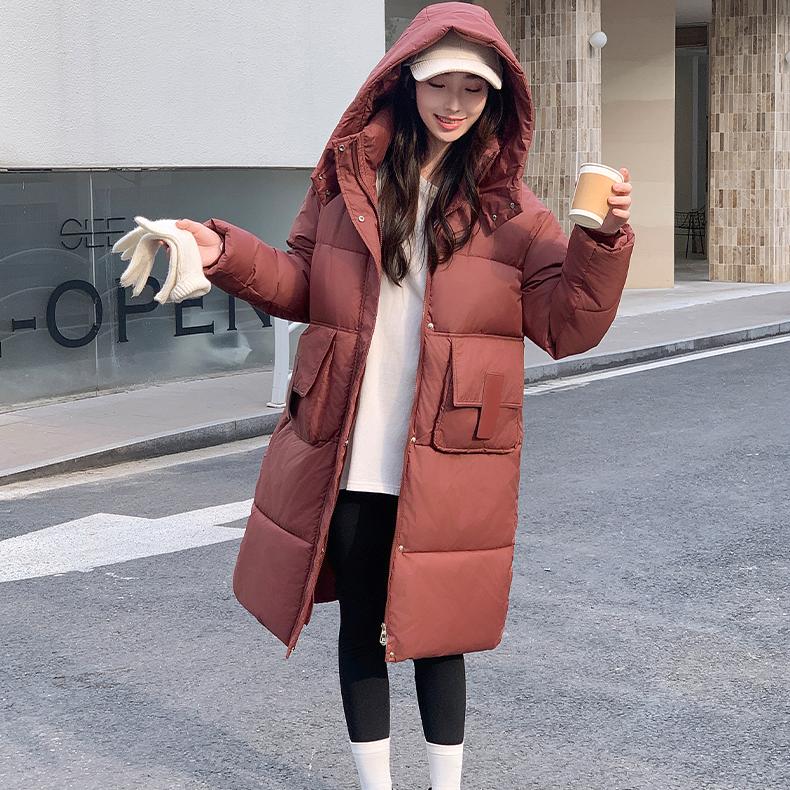 Women's Loose Hooded Thicken Coat with Lengthened  Bread Jacket In Winter