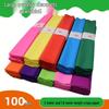 Colorful Crepe Paper for Kids' Crafts - Crinkled & Stretchable, 1.6m/2m Long