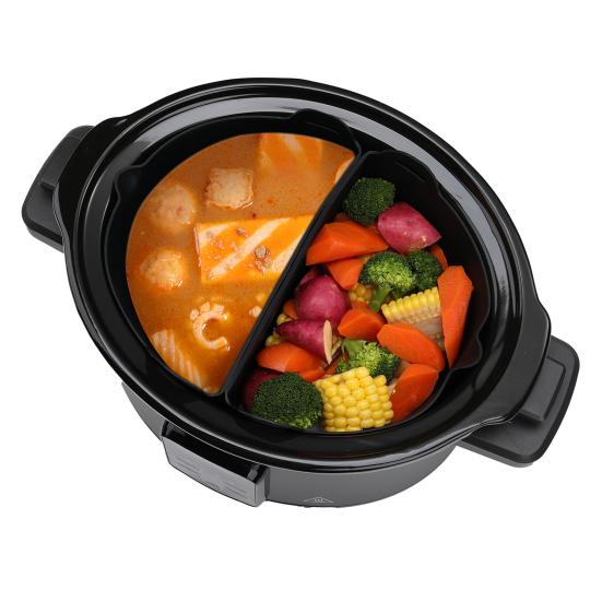 1 Set 6/7/8QT Slow Cooker Liner Reusable Leakproof Dishwasher Safe Slow Cooker Divider Cooking Silicone Liner Kitchen Gadgets