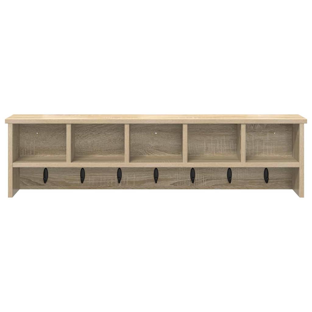 Wall Mounted Nightstand Sonoma Oak 100 X 16 X 26 Cm