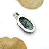 Ruby Zoisite Gemstone Pendant : 925 Sterling Silver Handmade Jewelry Pendant