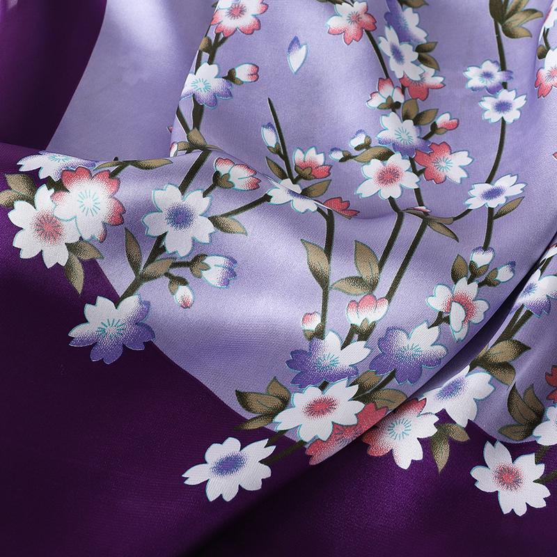 Silk Satin Scarf For Women, 70x70cm, Printed Handkerchief, Square Head Bandana, Small Neck Silencer,Ab For Ladies And Girls